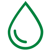 Grünes Icon für Wasser von Steirertech.